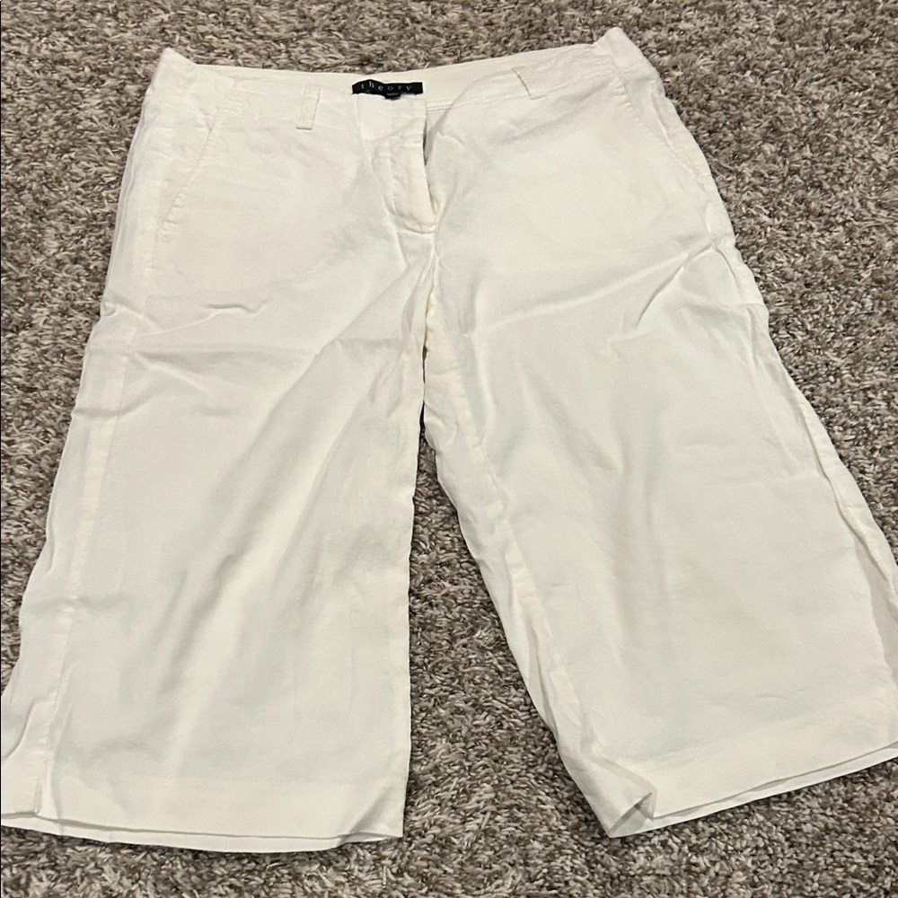 Theory Cream Trousers